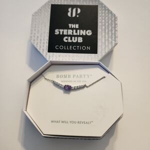 Bomb Party Sterling Club RBP4667 Alexandrite Solid Sterling Silver Necklace NEW